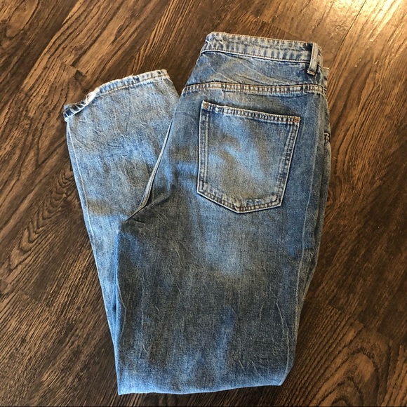 Free People Distressed Boyfriend Jeans - Picture 2 of 4